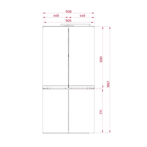 Combină frigorifică Free Standing RMF 77920 EU SS, Teka