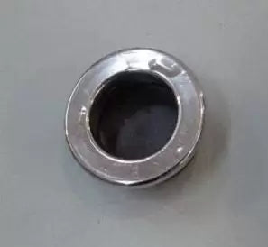 Maner Ingropat Rotund Plastic Crom