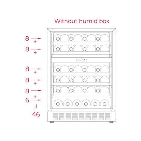 Refrigerator de vinuri free-standing RVU 20046 GBK, Teka