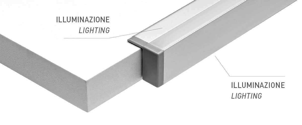 Corp de iluminat LED cu emisii duble de iluminat 1163mm, Twin Touch Diviemme