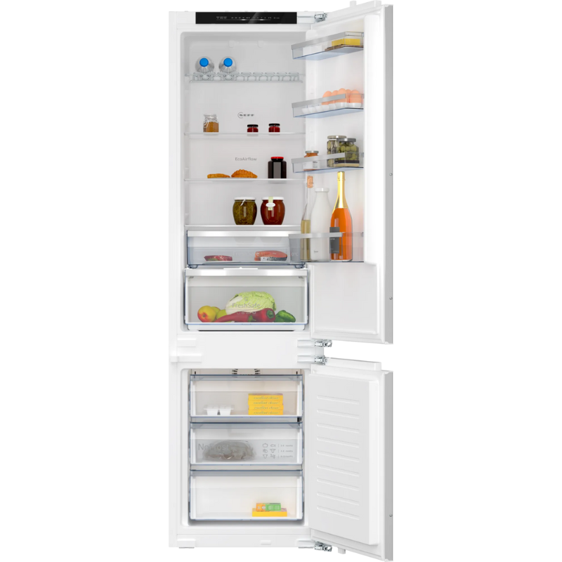 Combină frigorifică încorporabilă 193.5 x 55.8 cm Balama plată KI7962FD0, Neff