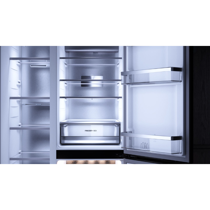 Combina frigorifica Side by Side RLF 85950 GBK, frigider vinuri integrat, Teka