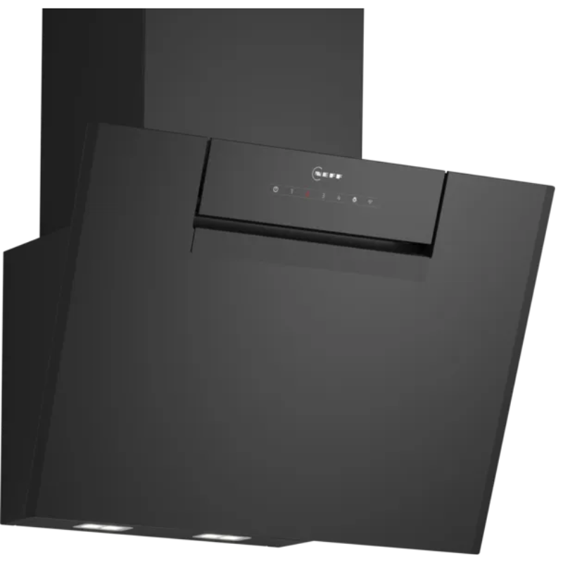 Hotă decorativă de perete 60 cm clear glass black printed D65IFN1S0, Neff