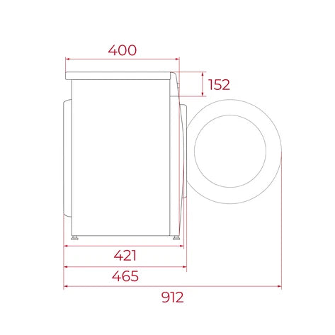 Mașină de spălat rufe free-standing fără uscător, 400 - 1200 rpm, WMK 10620 EU WH, Teka