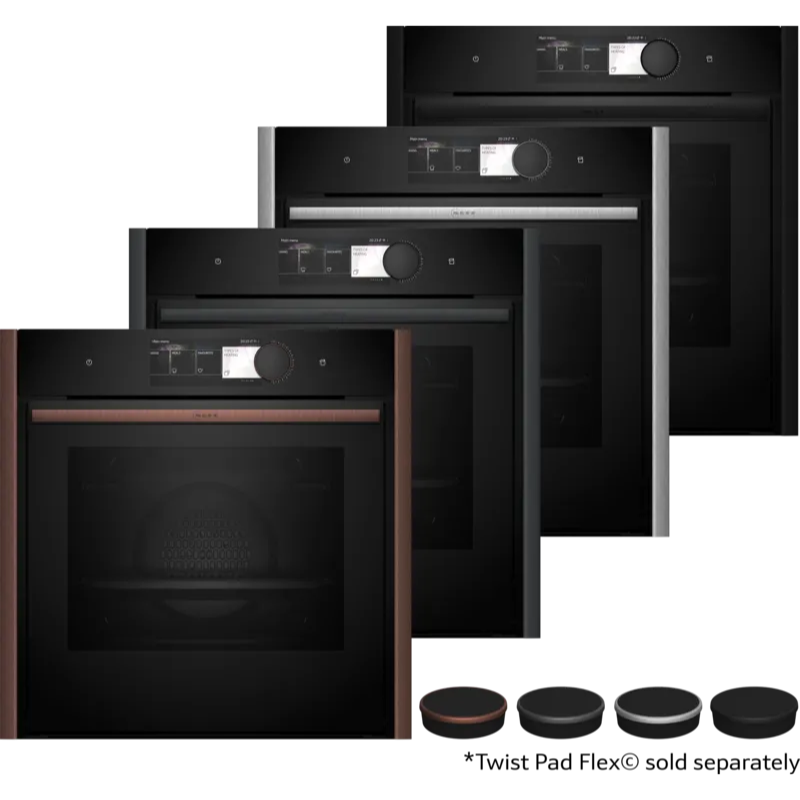 Cuptor multifuncțional cu opțiune de aburi, încorporabil 60 x 60 cm Flex Design B69VY7MY0, Neff