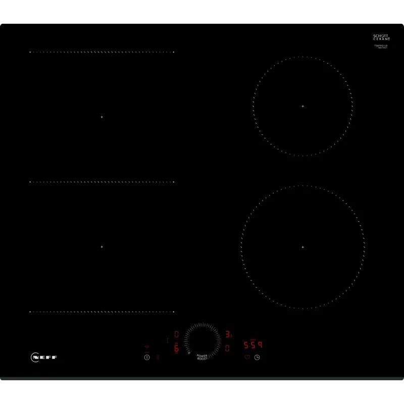 Plită cu inducție 60 cm Negru, T56FHS1L0, Neff