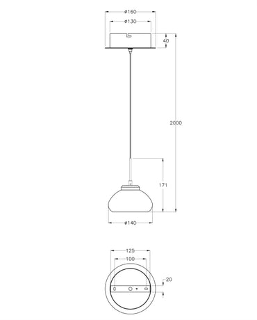 Pendul Arabella Fabas 3547-40-125