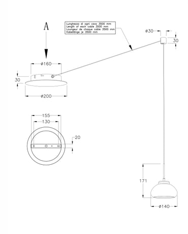 Pendul Arabella Fabas 3547-41-125