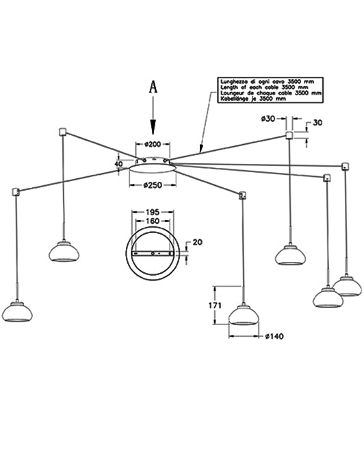 Pendul Arabella Fabas 3547-46-126