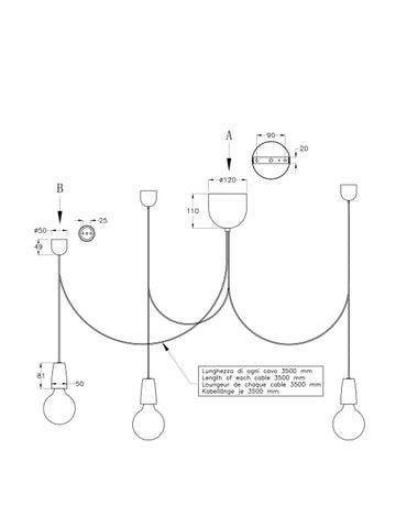 Pendul Blog Led Fabas 3473-47-102