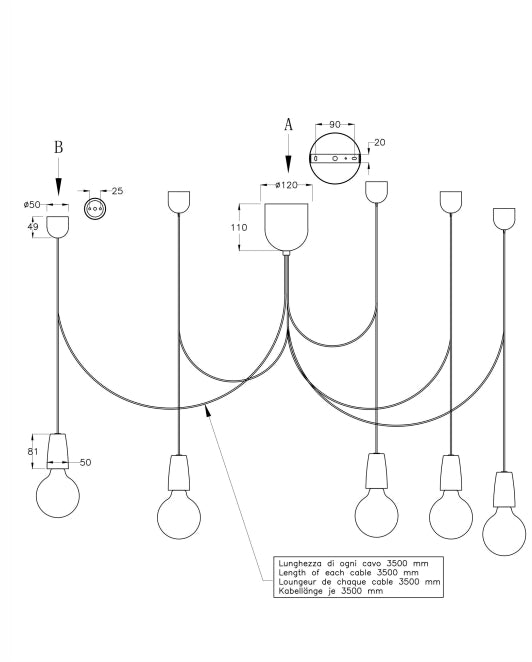 Pendul Blog Led Fabas 3473-48-102