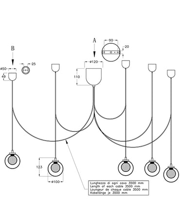 Pendul Blog Led Fabas 3472-48-101