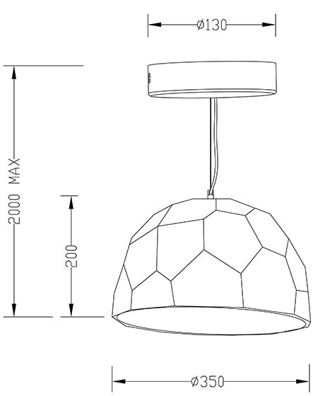 Pendul Bloom Fabas 3616-40-131