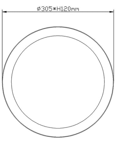 Plafoniera Borea Fabas IP44 2792-61-138