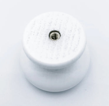 Buton pentru mobila, Handmade 450BL29, finisaj alb, D:40 mm