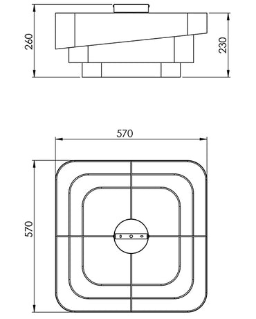 Plafoniera Camargue Fabas 3641-65-353