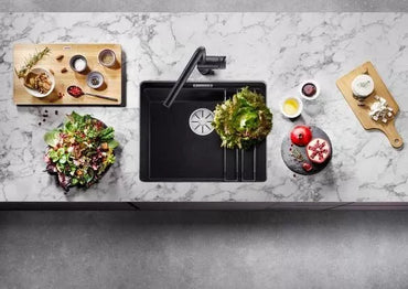 Chiuveta de bucatarie Etagon 500 522227, silgranit Antracit, 530 x 460 mm, Blanco