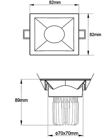 Spot Crio Square Fabas 3661-93-102