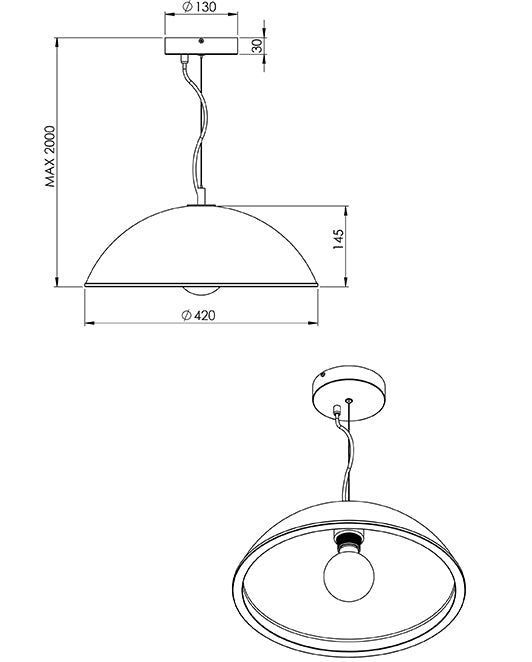 Pendul Diamond Fabas 3635-40-125