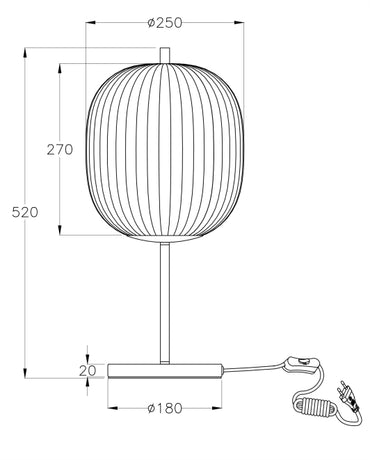 Veioza Domizia Fabas 3689-30-101