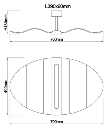 Lustra Fenice Fabas 3674-65-101