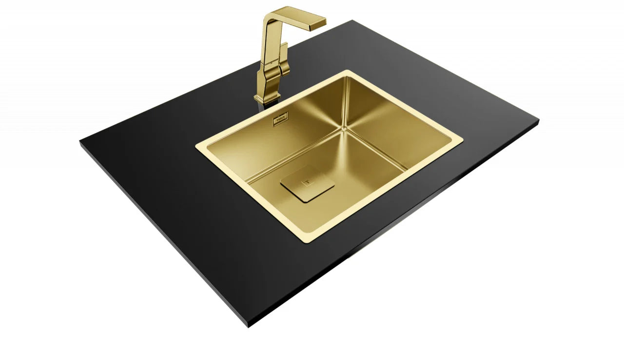 Chiuvetă “PureLine” din inox FLEXLINEA RS15 50.40 Brass, Teka