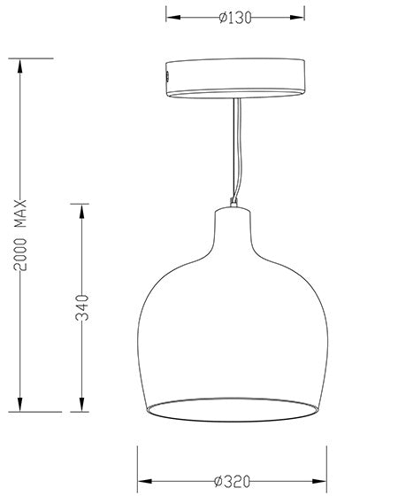Pendul Glossy Fabas 3610-45-179