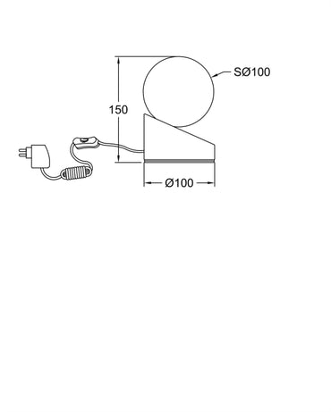 Veioza Gravity Fabas 3360-30-178