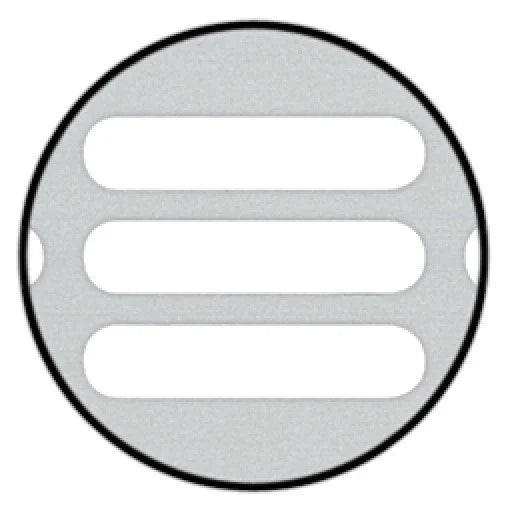 Grila aerisire patrata 500x100mm, gri, Hafele