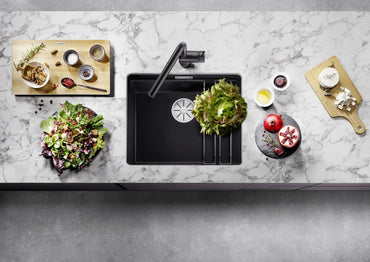 Chiuveta bucatarie Subline 500, 527757, sub blat, silgranit antracit 530 x 460 mm, Blanco