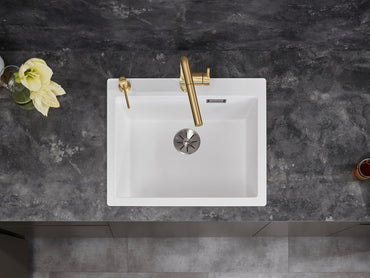 Chiuveta bucatarie Pleon 6, 527775, alb, pe blat, 620 x 510 mm, Blanco