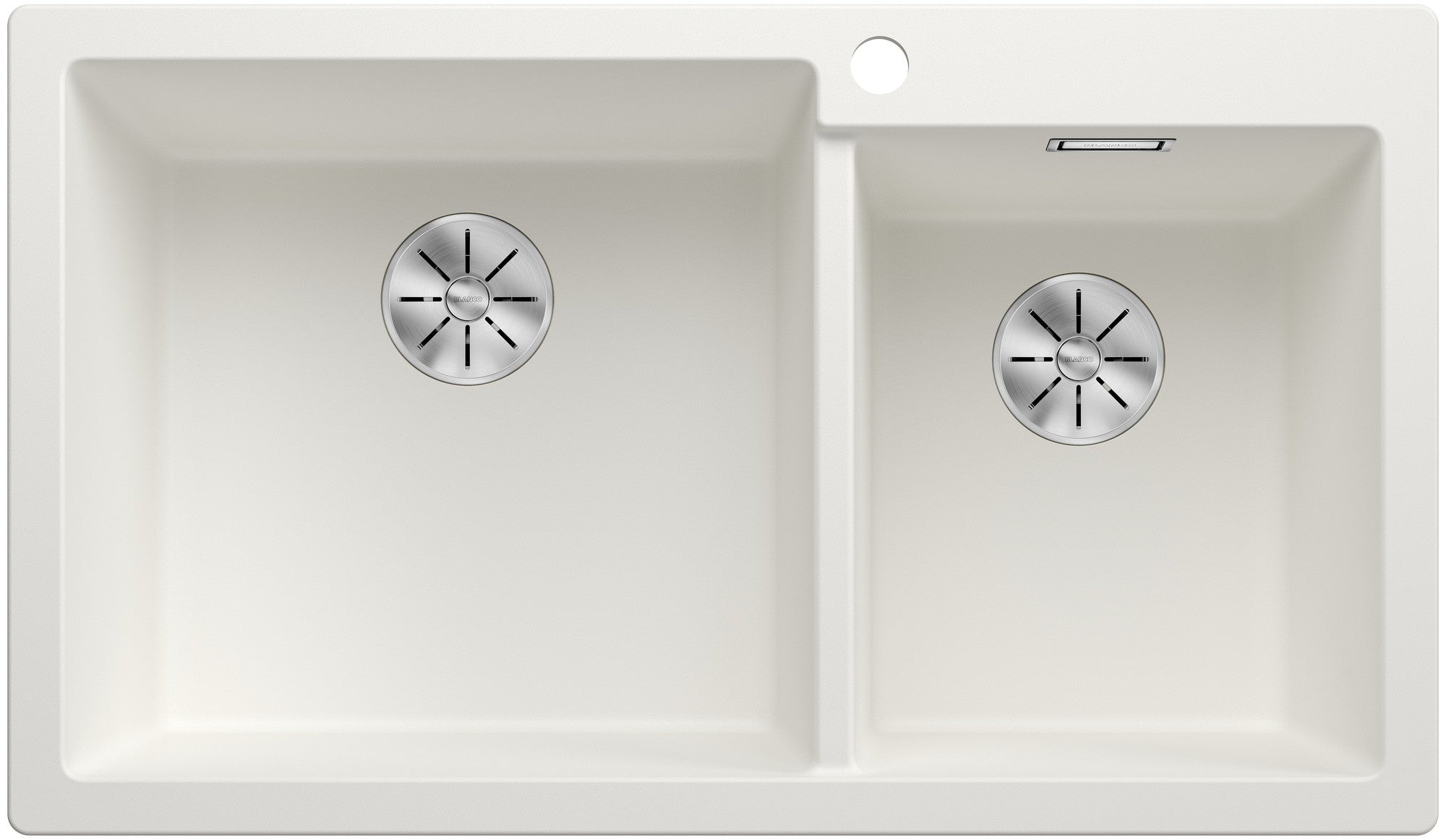 Chiuveta bucatarie Pleon 9 527640, Cuva Mare stanga, silgranit Alb, 860 x 500 mm, Blanco