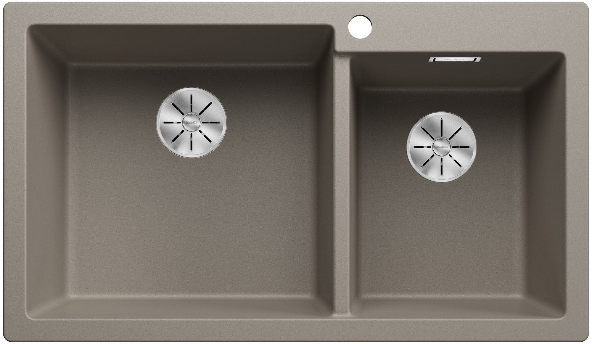 Chiuveta bucatarie Pleon 9 527642, Cuva Mare stanga, silgranit Trufe, 860 x 500 mm, Blanco