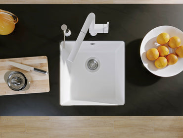 Chiuveta bucatarie Rotan 400, 521334, silgranit alb, 430 x 460 mm, Blanco