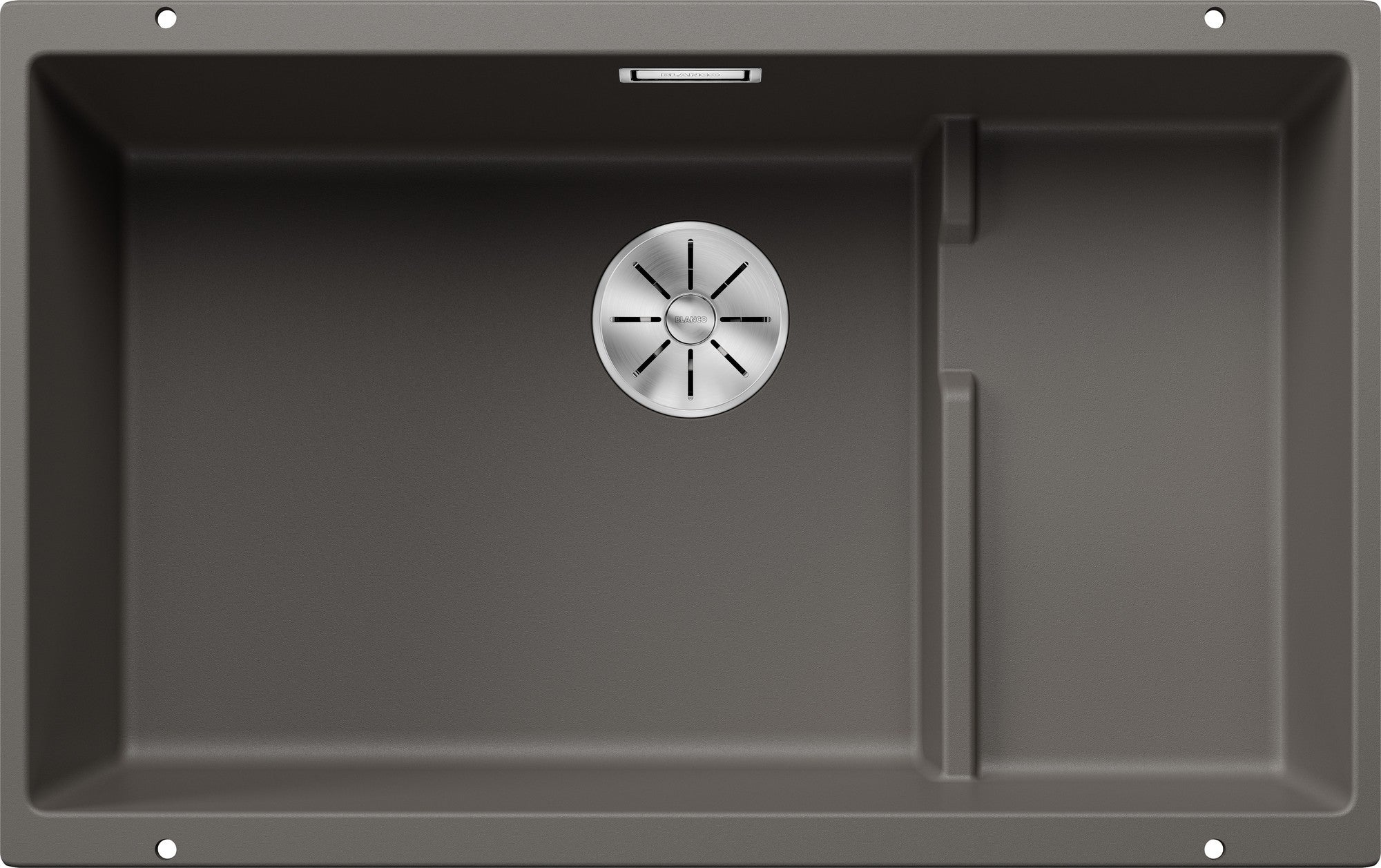 Chiuveta bucatarie Subline 700 527354, silgranit gri vulcan, 730 x 460 mm, Blanco