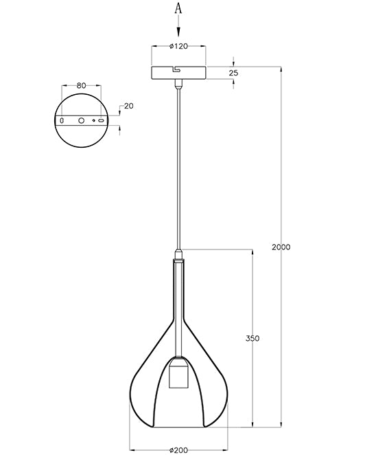 Pendul Lila Fabas 3481-40-125