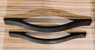 Maner pentru mobila Calin, finisaj negru periat, L:240 mm