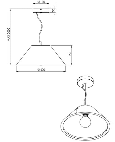 Pendul Salento Fabas 3637-40-125