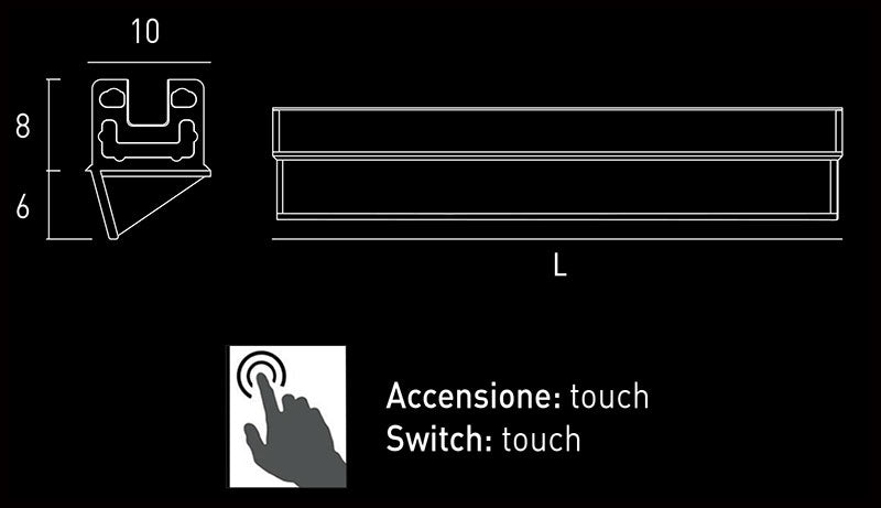 Profil LED liniar cu filtru anti-orbire 1163mm, Screen Diviemme