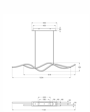 Lustra Sinou Fabas 3666-45-102