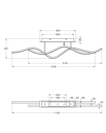 Lustra Sinou Fabas 3666-65-101