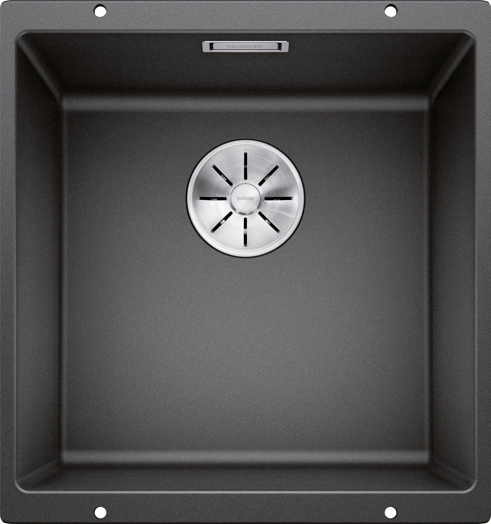 Chiuveta de bucatarie, montare sub blat, Subline 523422, silgranit antracit, 430 x 460 mm, Blanco