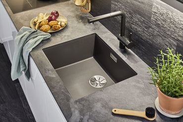 Chiuveta de bucatarie Subline 523432, silgranit antracit, 530 x 460 mm, Blanco