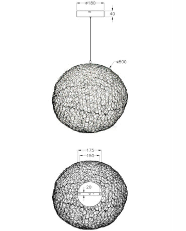 Lustra Sumter Fabas 3693-45-225