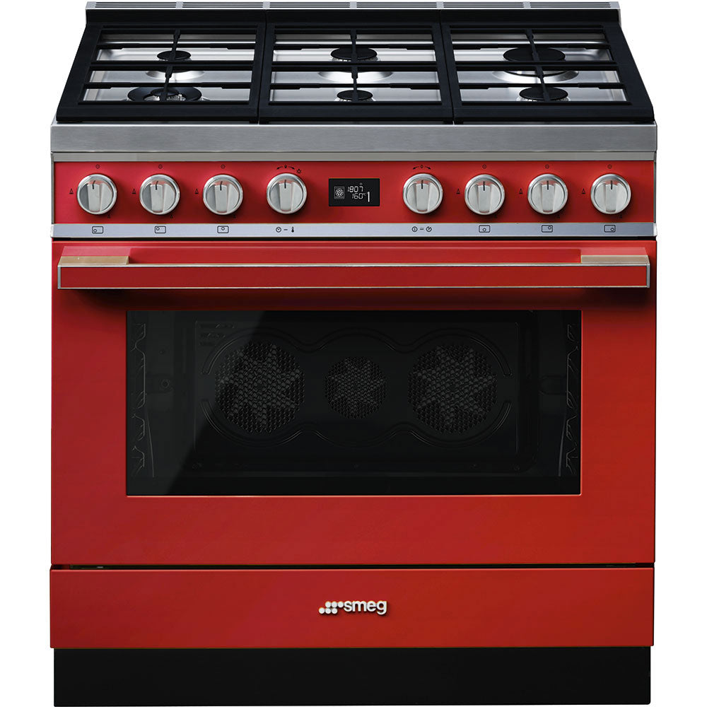 Aragaz Portofino CPF9GPR, Smeg
