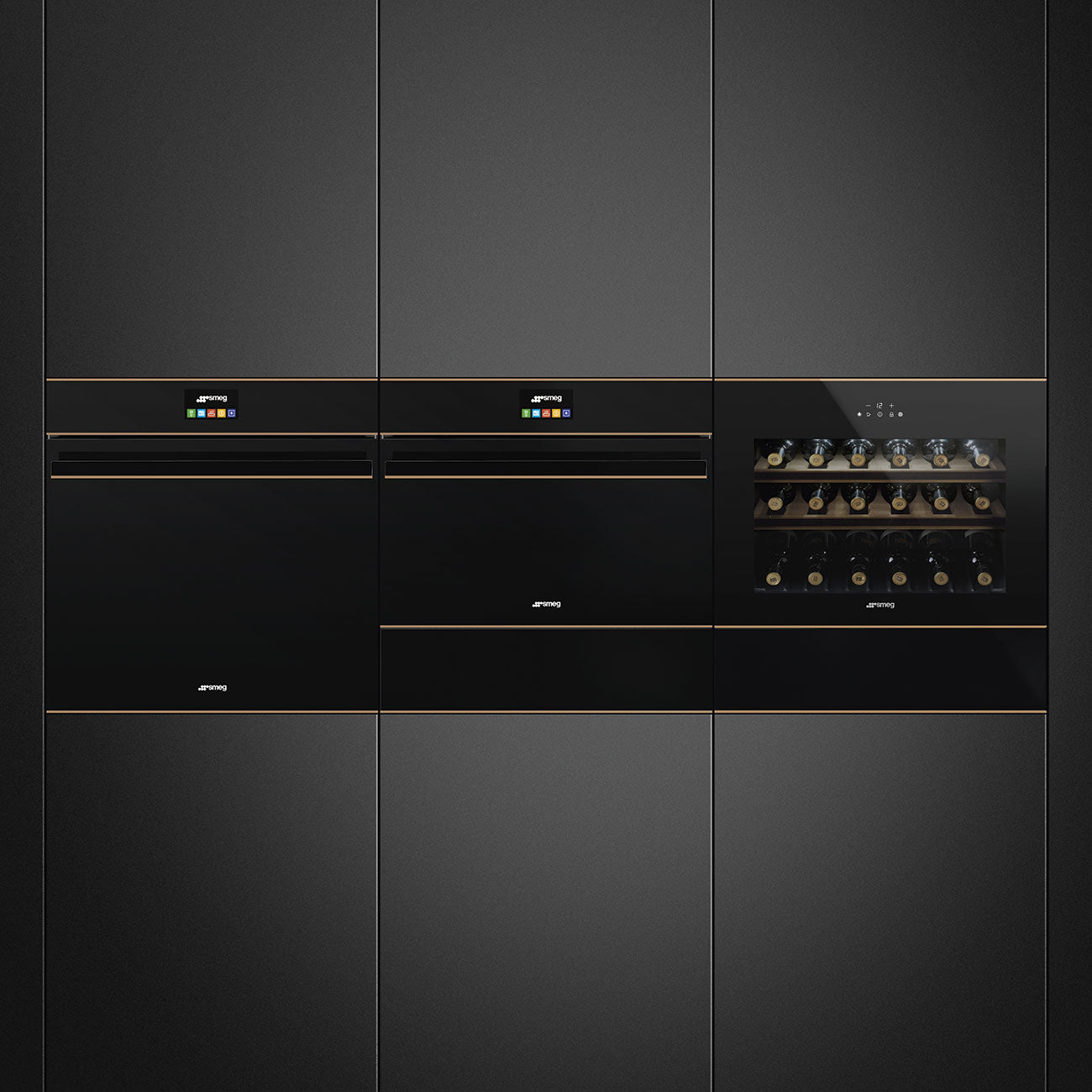 Sertar Dolce Stil Novo CPS615NR, Smeg