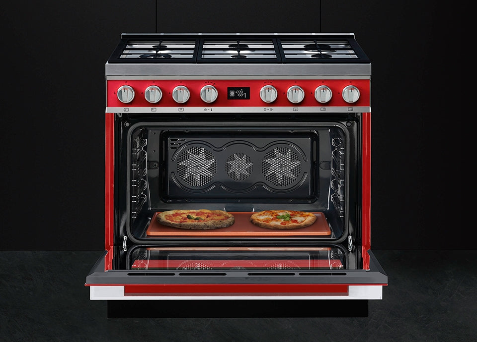 Aragaz Portofino CPF9GPR, Smeg