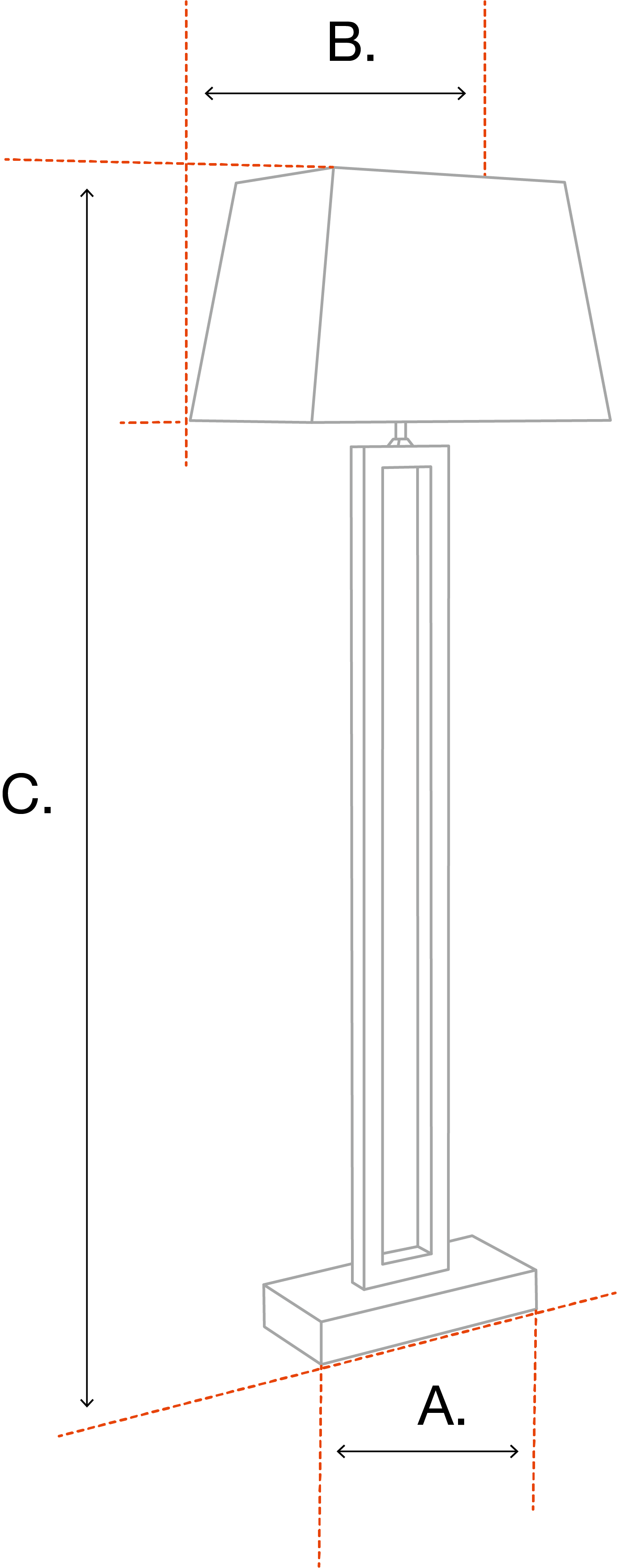 Lampadar Regis 109743, Eichholtz