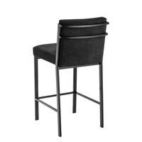 Scaun Stool Scott Black Velvet 110425, Eichholtz