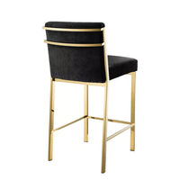 Scaun Stool Scott Black Velvet 111418, Eichholtz